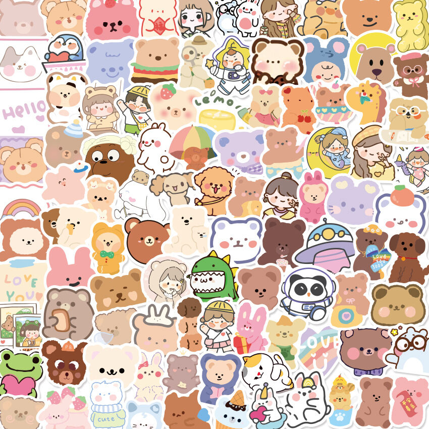 Set 20/50/100 hình dán sticker chống thấm nước M9