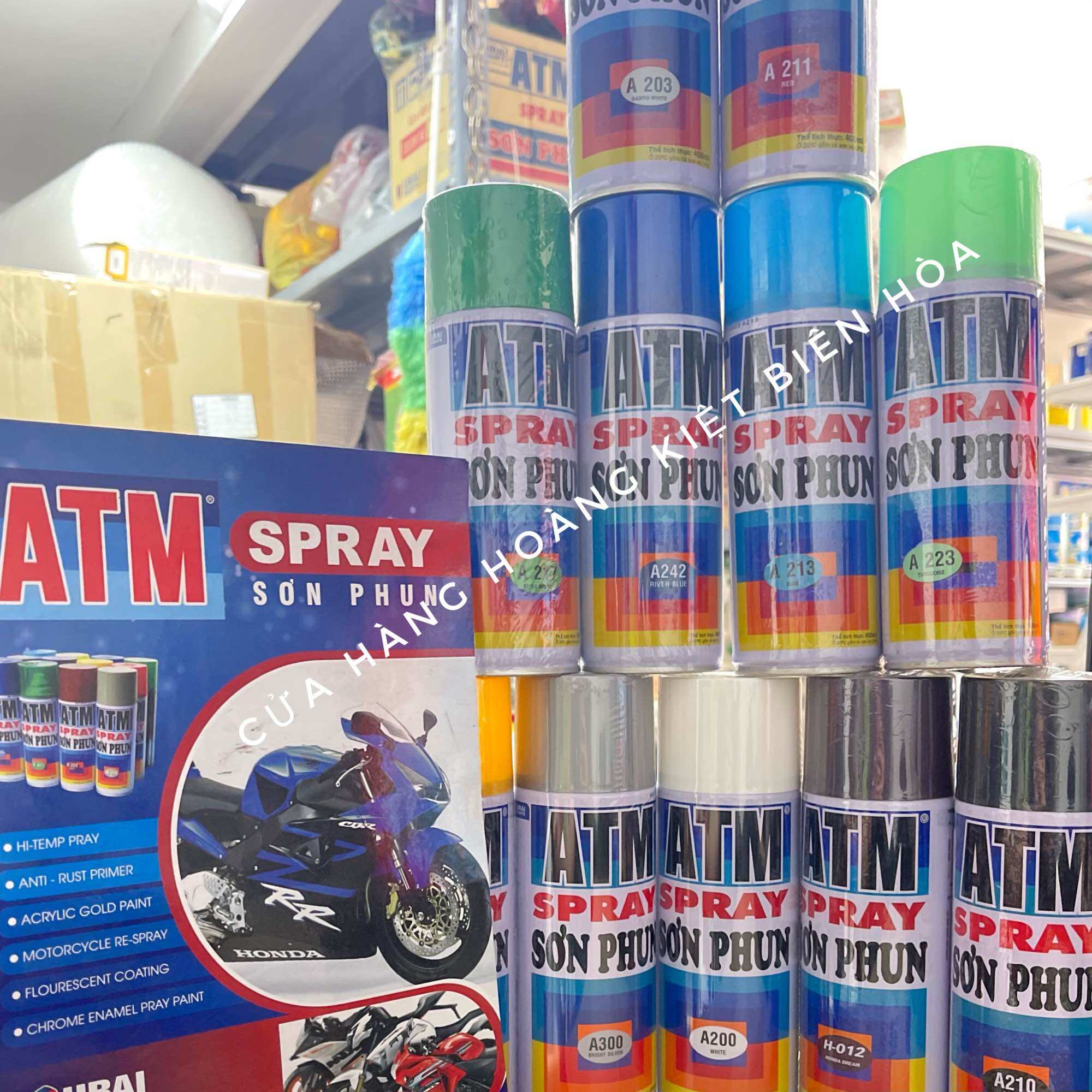 SƠN XỊT ATM 400ML NHIỀU MÀU