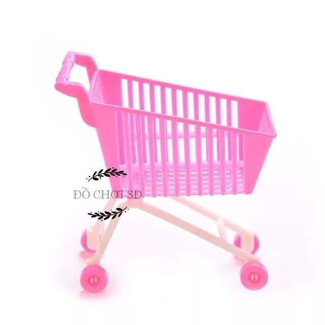 Xe siêu thị búp bê 12-15 cm