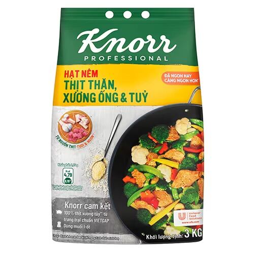 Hạt nêm Knorr thịt thăn ,xương ống &tủy - Túi 3kg