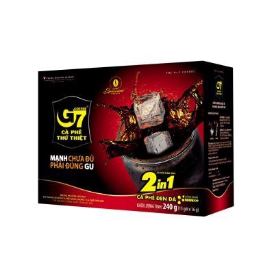 Cà phê đen đá 2in1 G7 hộp 240g (15 gói x 16g)