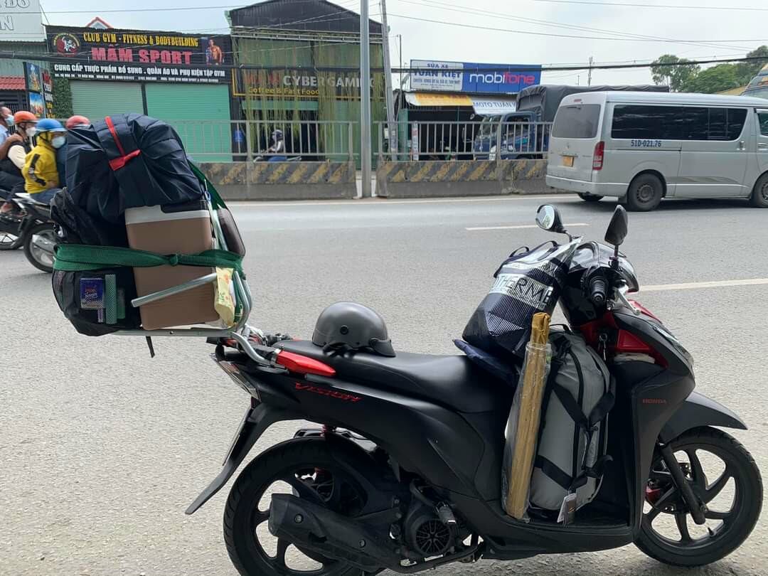 BAGA phượt lắp xe Winer v1, tặng kèm xốp bọc gác tay khi mua bộ có gác tay