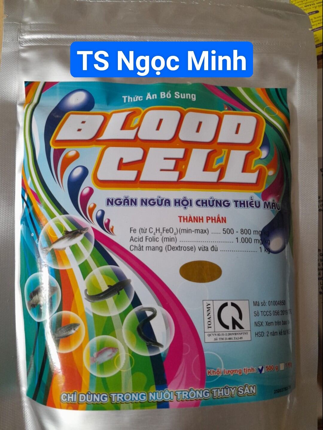 - Sản phẩm Blood Cell dùng cho lươn, cá, ếch bổ sung các vitamin, chất sắt, ngăn ngừa thiếu máu