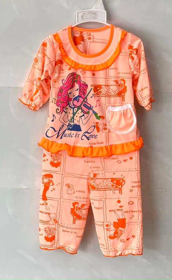 Sét 5 bộ thun bé gái 8-13kg
