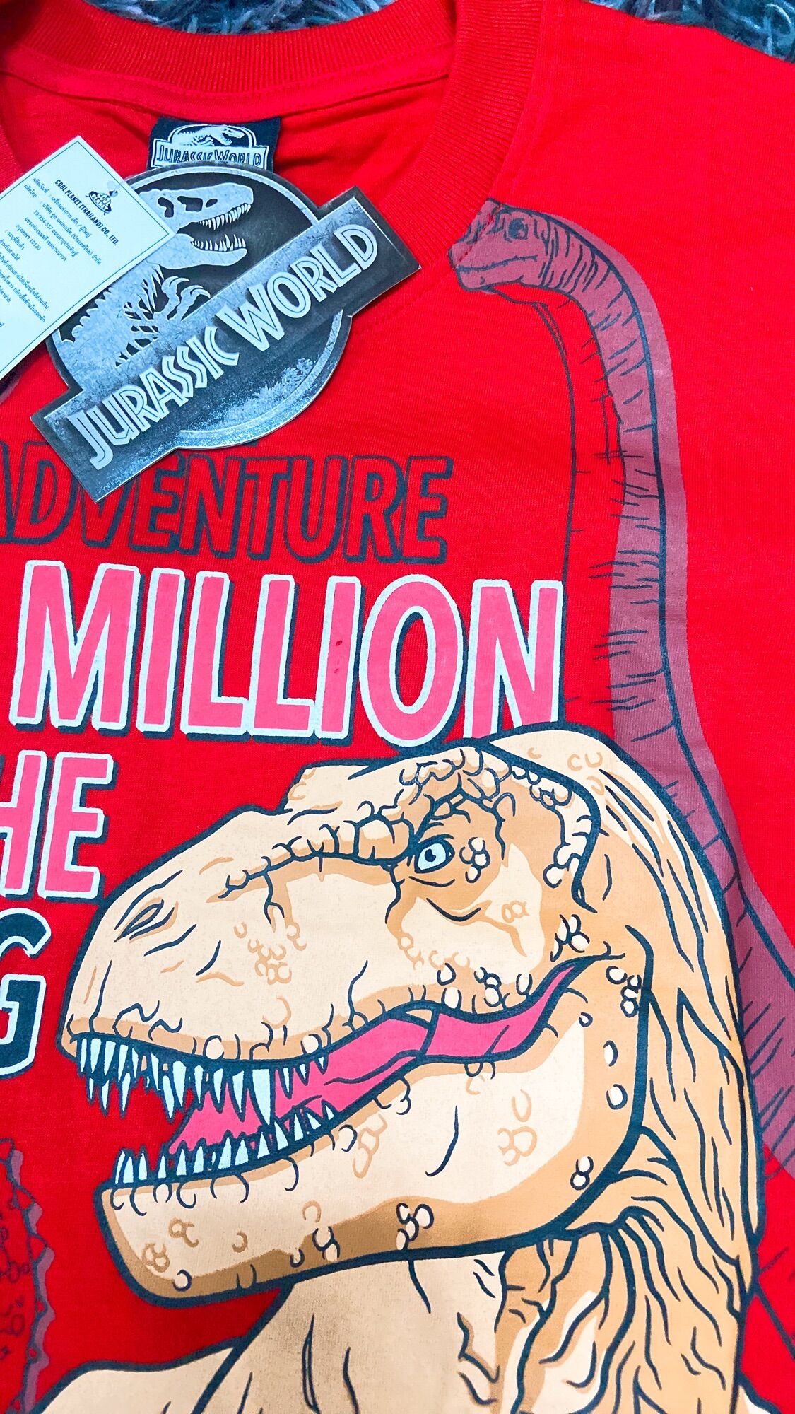ÁO THUN KHỦNG LONG THÁI LAN 3D JURASSIC WORLD