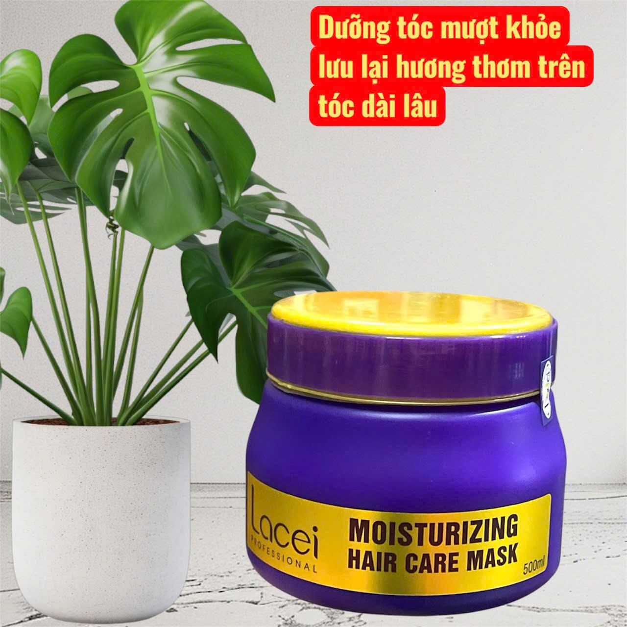 ủ mượt tóc cao cấp lacei 500ml phục hồi tóc hư tổn và dưỡng tóc mượt khoẻ lưu lại hương thơm dễ chịu