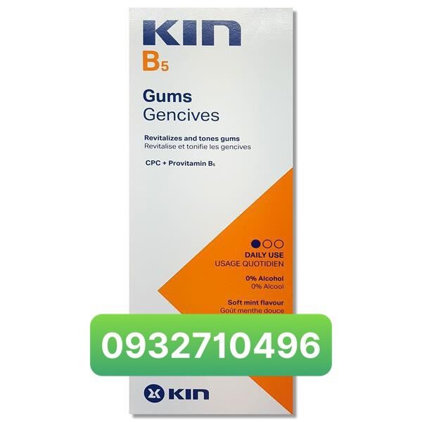 Nước súc miệng Kin B5. Chăm sóc nướu. Ngăn ngừa hình thành mảng bám . Chống sâu răng. Thích hợp dùng hàng ngày