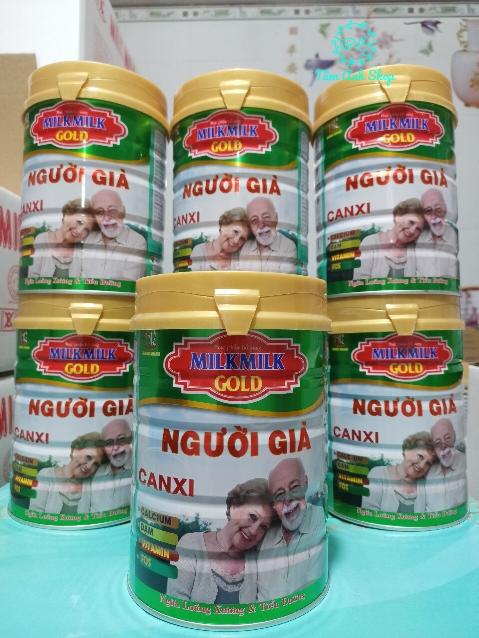 Sữa canxi Người Già ngừa loãng xương, tiểu đường lon 900g