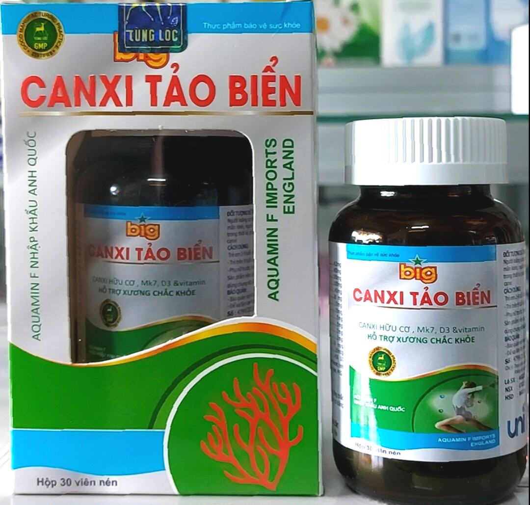 CANXI TẢO BIỂN (CANXI HỮU CƠ, Mk7, D3 & VITAMIN) - HỖ TRỢ XƯƠNG CHẮC KHỎE