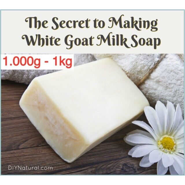 1KG PHÔI XÀ PHÒNG SỮA DÊ GLYCERIN - PHÔI XÀ PHÒNG HANDMADE