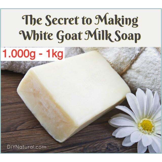 1KG PHÔI XÀ PHÒNG SỮA DÊ GLYCERIN - PHÔI XÀ PHÒNG HANDMADE