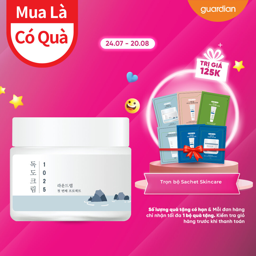 Kem dưỡng ẩm cung cấp độ ẩm, làm dịu da round lab 1025 dokdo cream 80ml