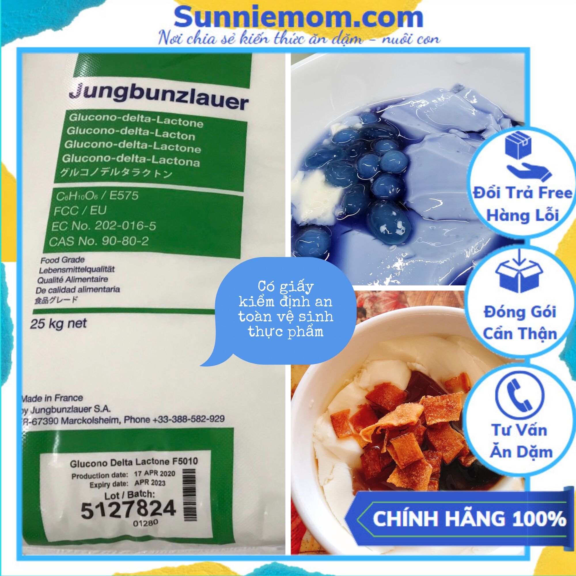 [Giá rẻ nhất] 1 kg Đường nho pháp jungbunzlaue làm đậu hũ , tào phớ siêu ngon