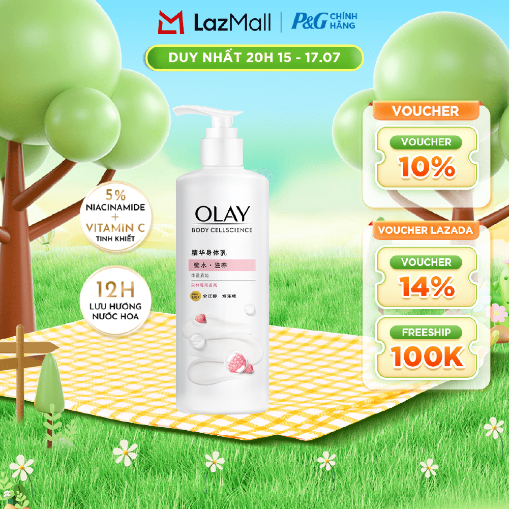 Sữa Dưỡng Thể OLAY Hương Nước Hoa Quả Mộng Dưỡng Ẩm Chuyên Sâu Với Vitamin Pro B5+