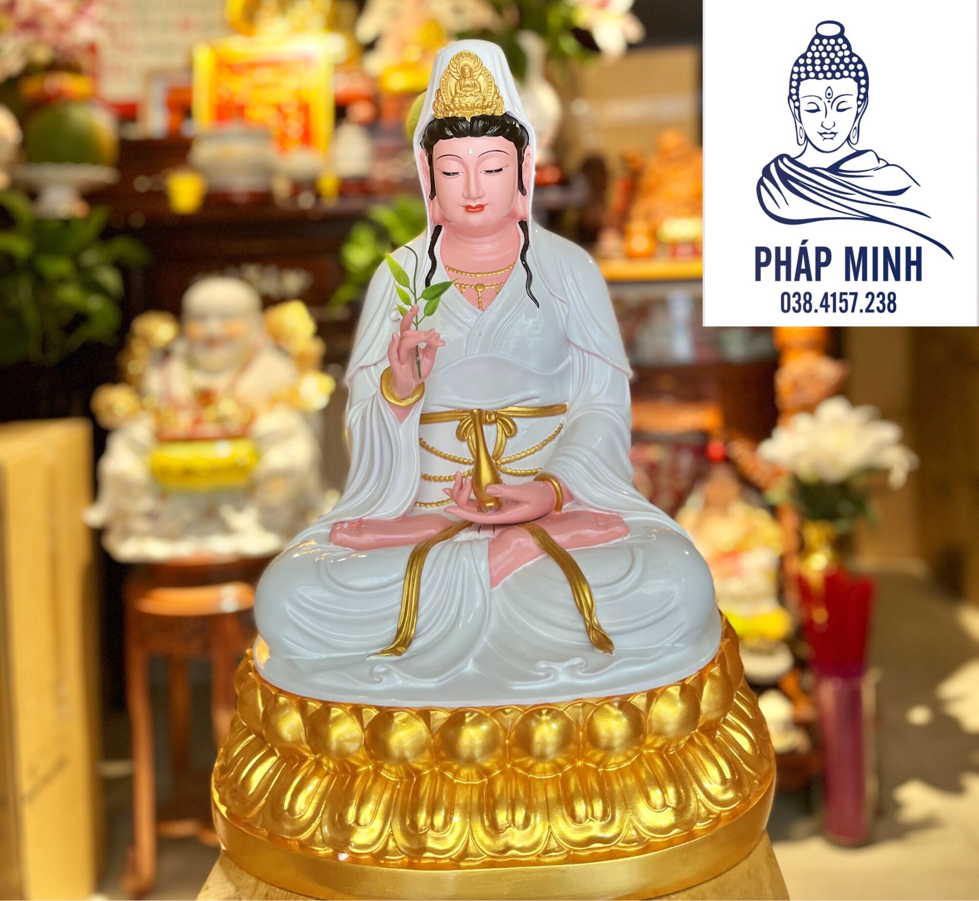 Tôn tượng quán âm bồ tát cao 50cm