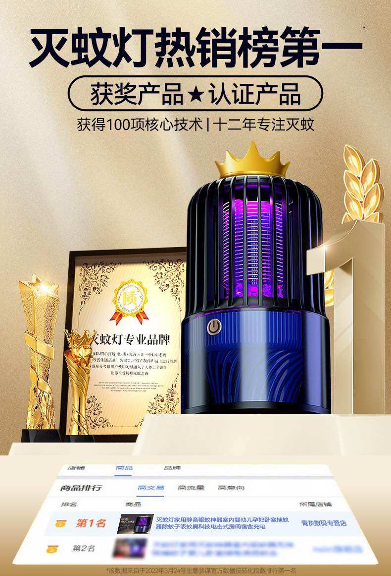 Đèn muỗi, bắt muỗi công nghệ mới Mosquito Killing Lamp