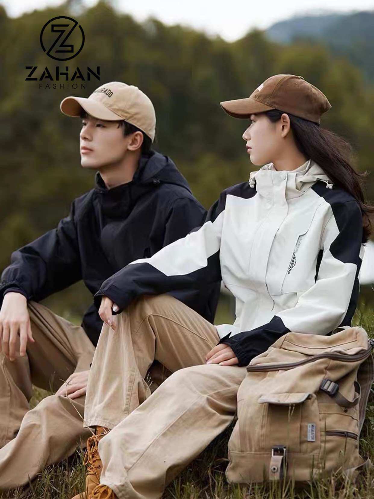 Áo khoác gió , áo khoác dù nam nữ 2 lớp zahan chống nước, chống gió, chống bụi
