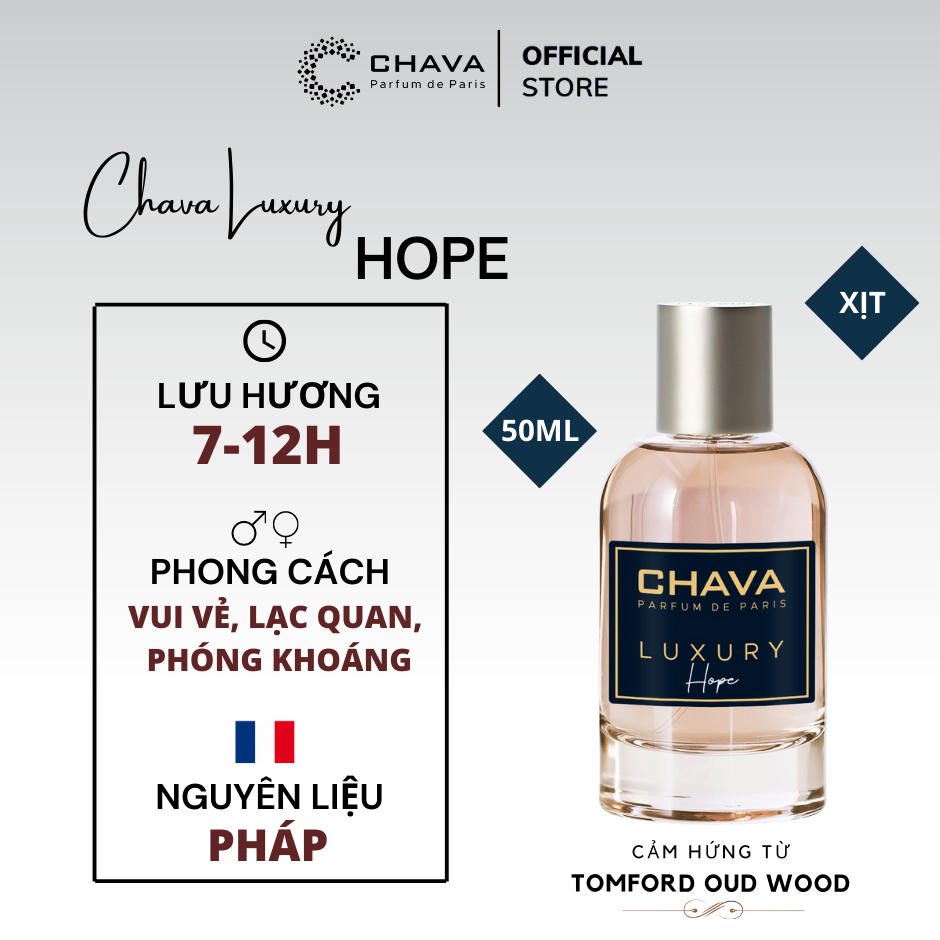 Nước Hoa Unisex Luxury Hope 50ml - Chava