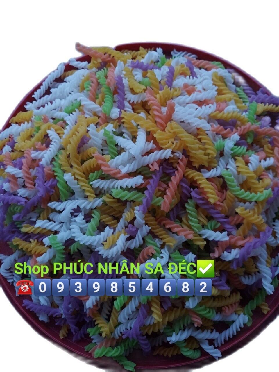 500 Gram . NUI XOẮN RAU CỦ .nui ngon