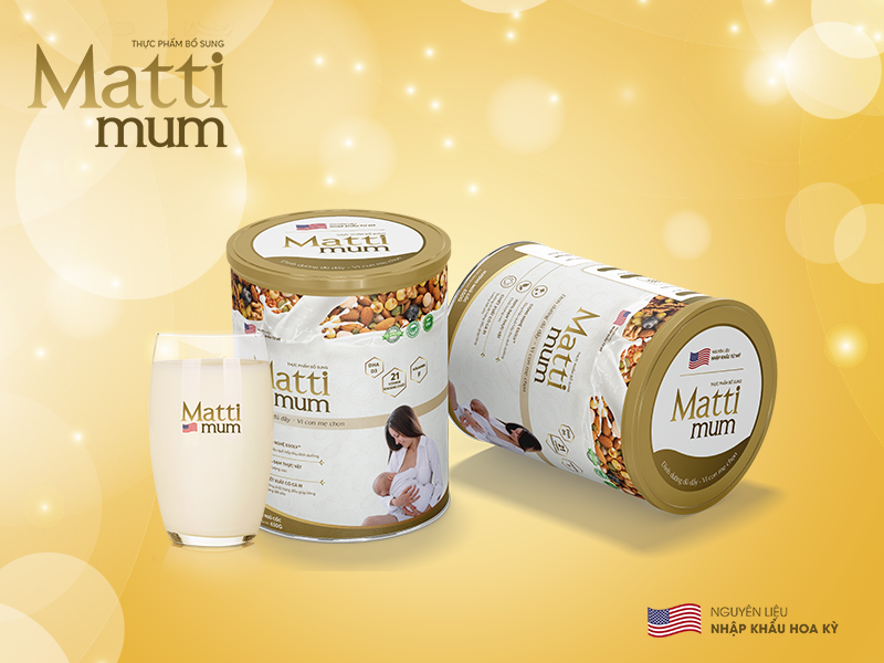 Sữa hạt mattti mum lon 650g