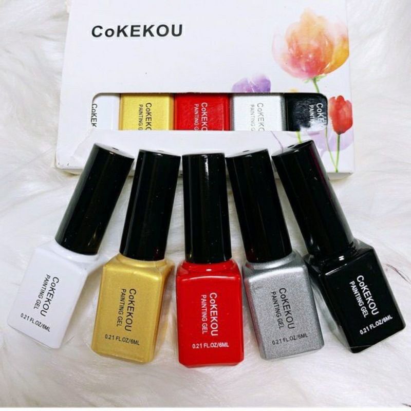 Cọ nét Cokekou, sơn gel cọ nét