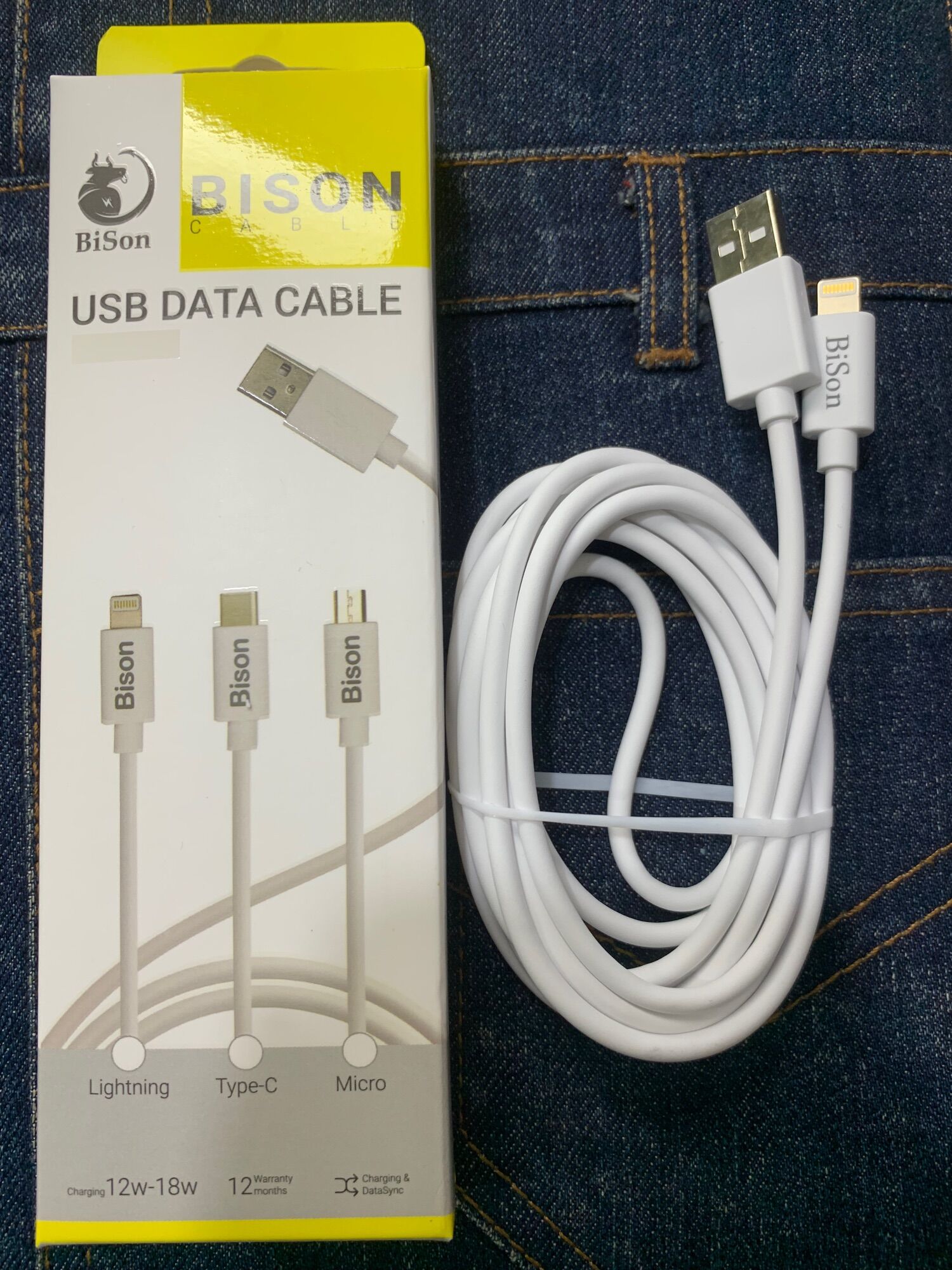 Cáp mập BISON siêu bền 200cm Usb to Lightning cho iPhone iPad