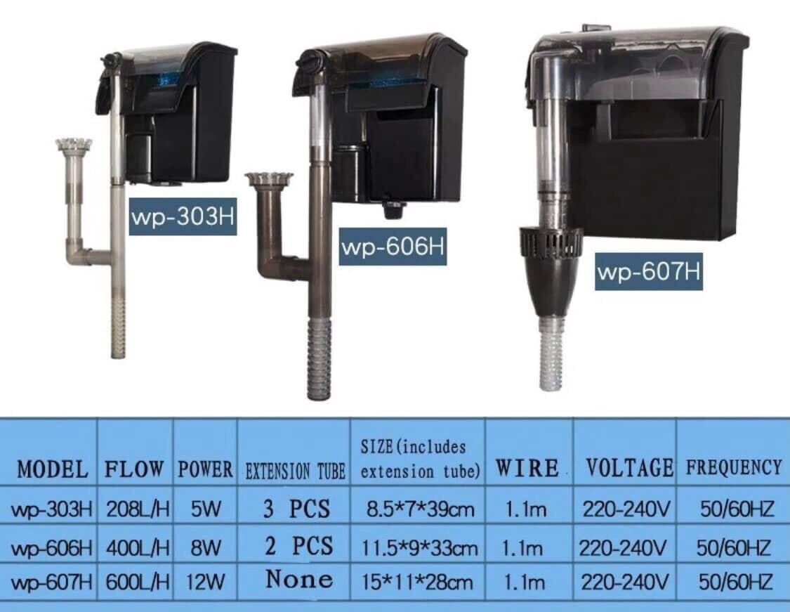 Máy lọc nước hồ cá sobo wp-303h / wp-606h