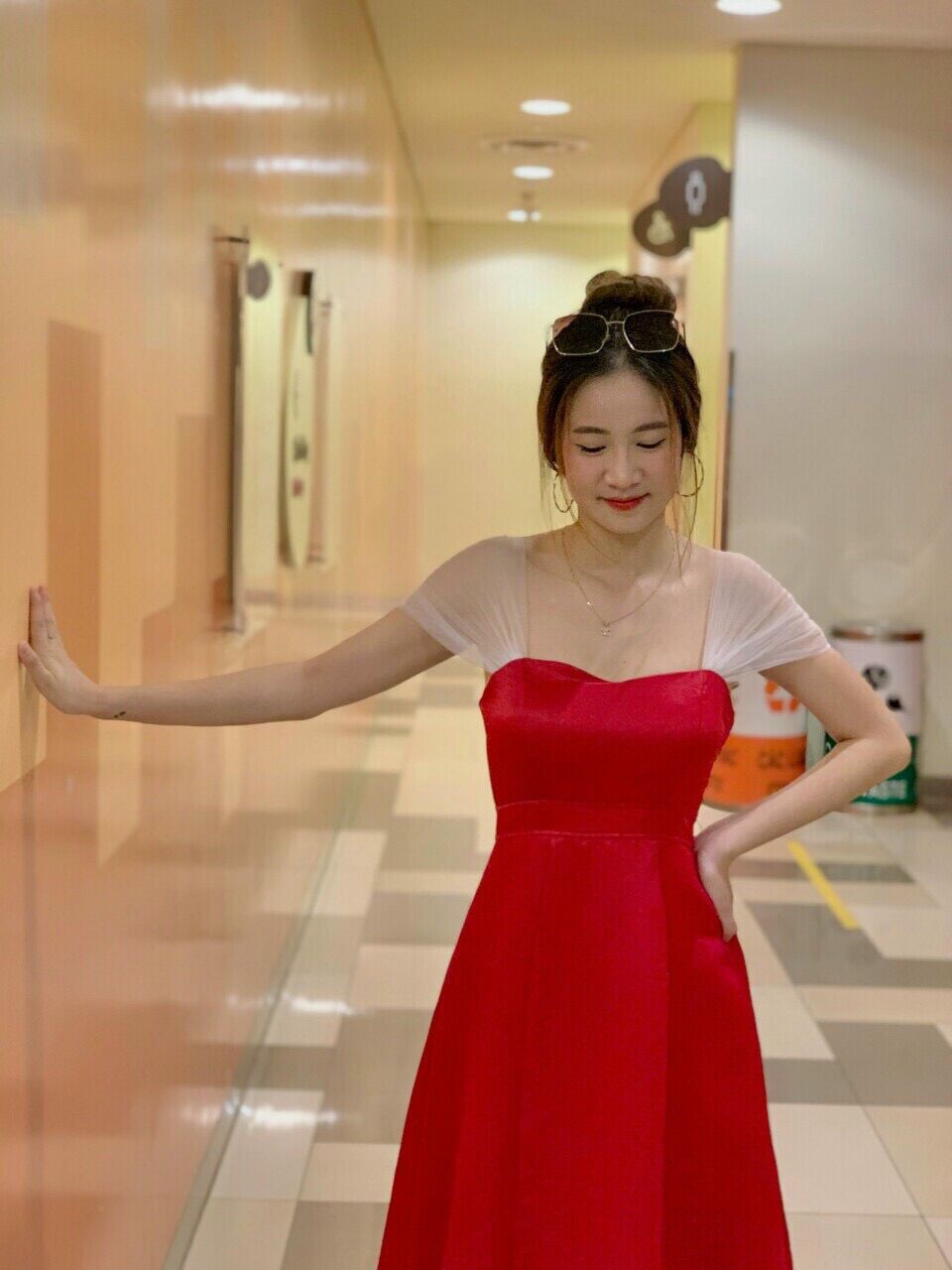 Đầm Dài Phối Tay Voan(Có 3 Màu)