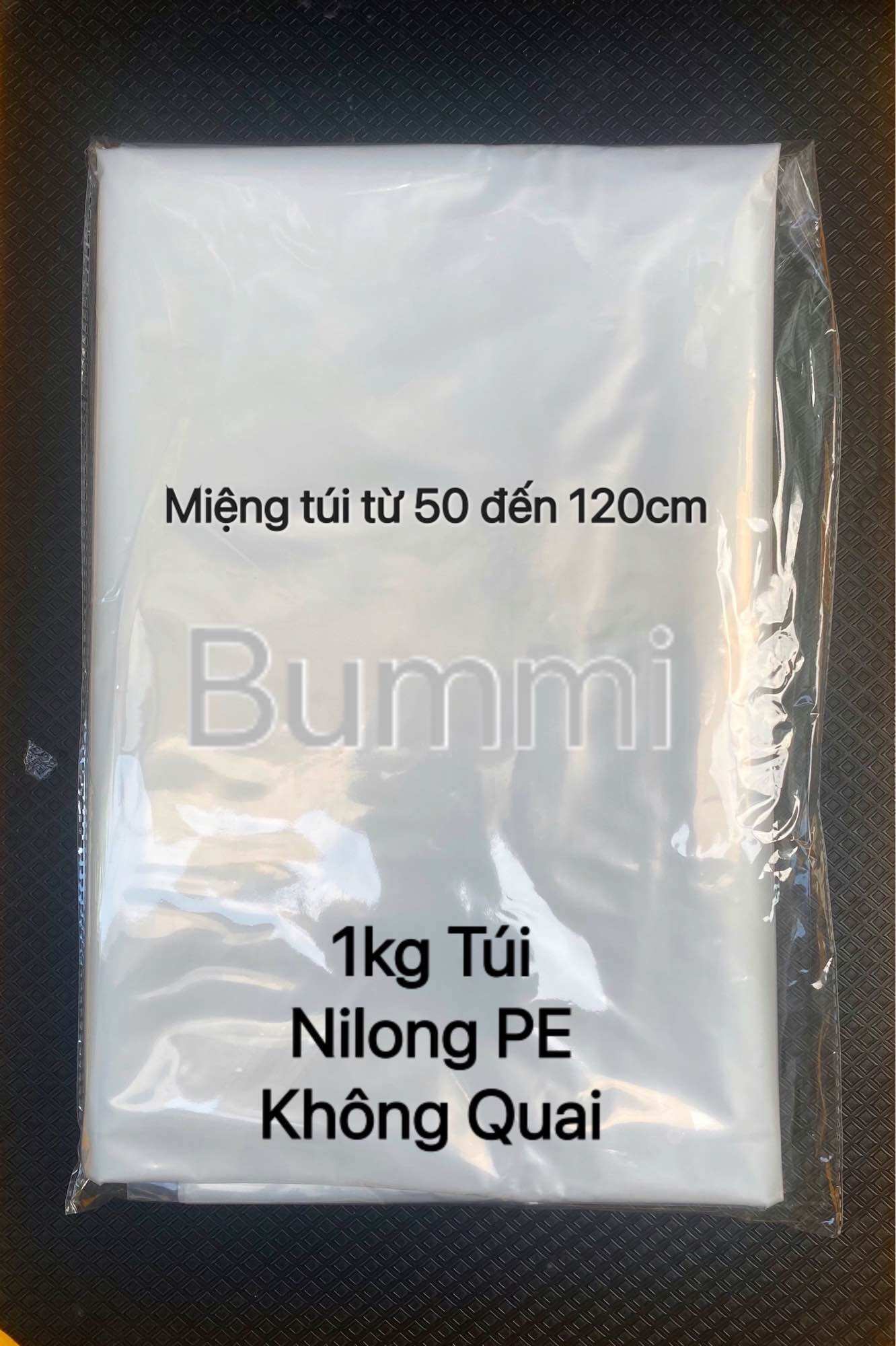 Túi Nilong loại to KHÔNG QUAI [tpHCM] 1kg 1k1 Bao Nilong loại to size lớn loại trơn bóng dẻo