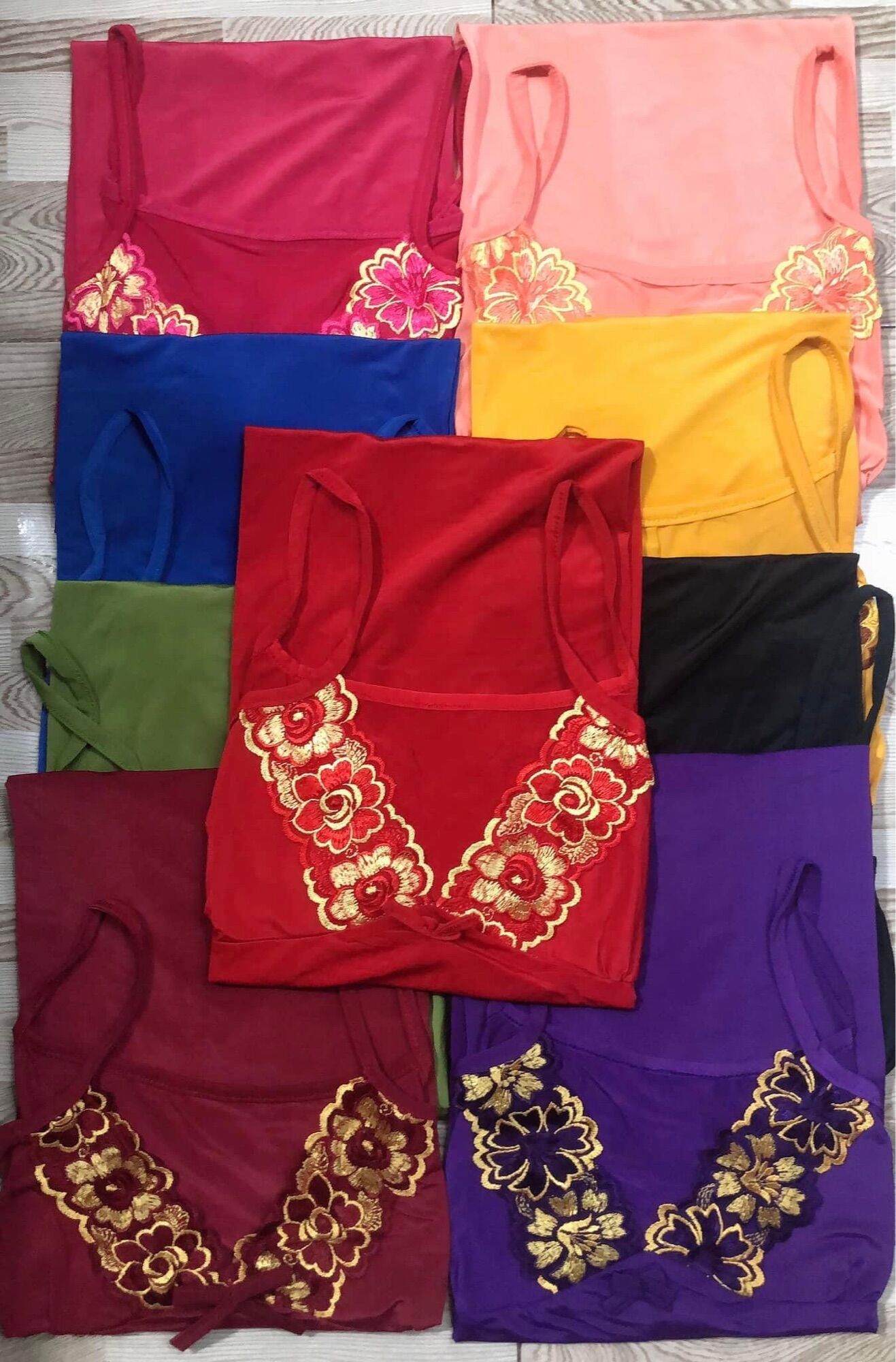 Đầm ngủ thun lạnh 2 dây phối ren hoa