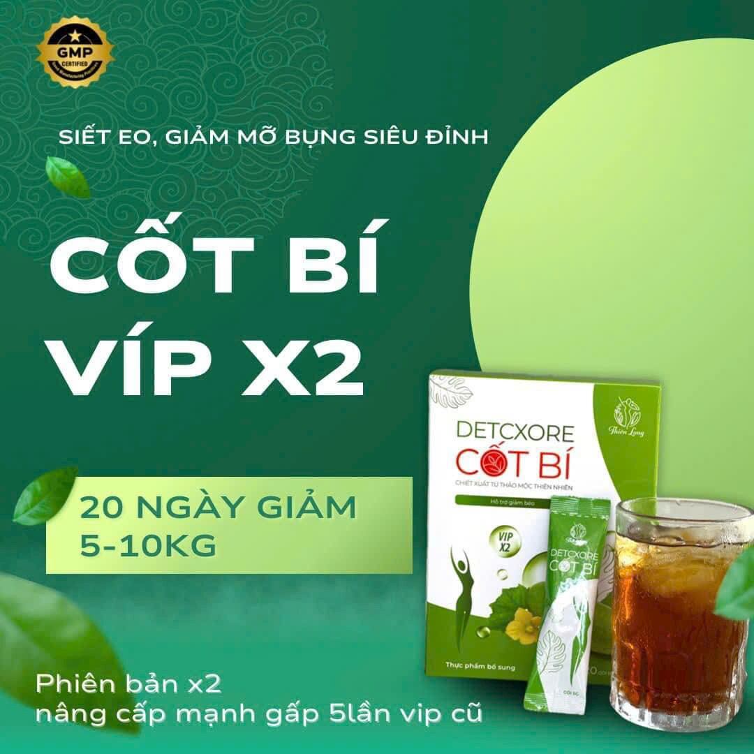 Trà Bí Đao Giảm Cân Thiên Long Vip 2 Hộp 20 gói