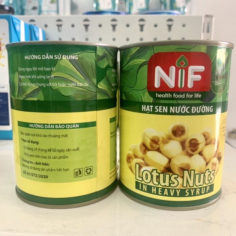 Hạt sen ngâm nước đường TIM (NIF cũ) lon 560g
