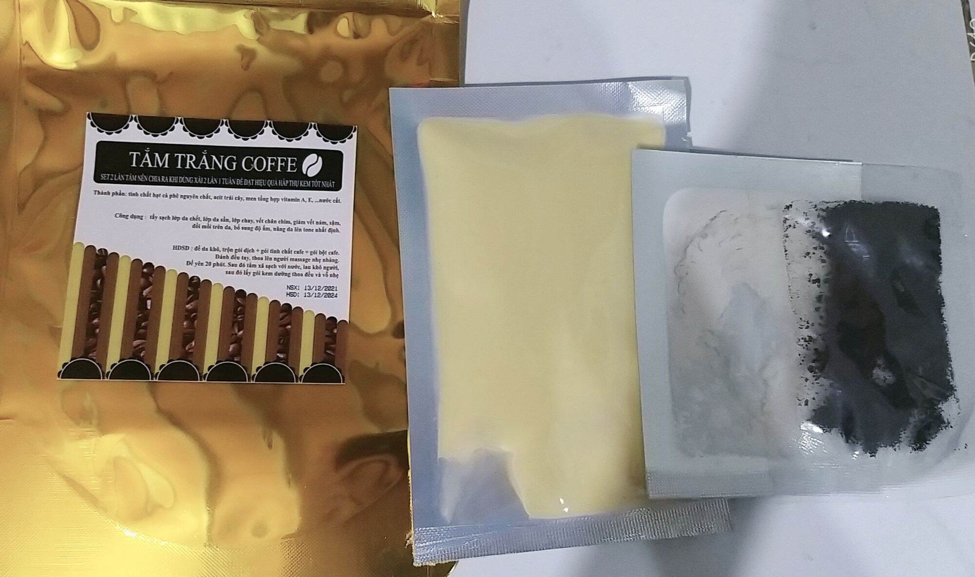 Gói tắm trắng cafe thiên nhiên ( dùng được 2 lần)