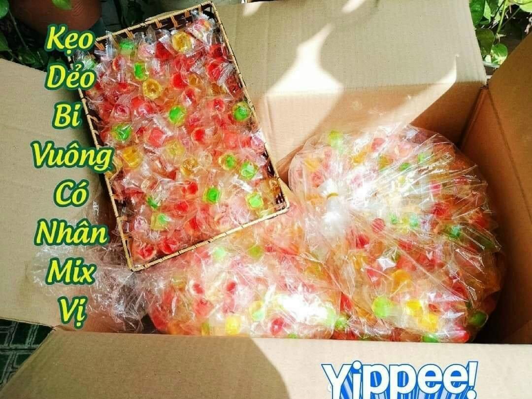 KẸO DẺO VUÔNG CÓ NHÂN  🌽🌽🌽
500gr