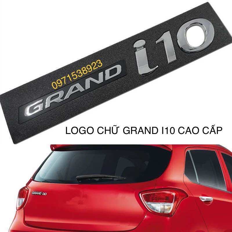 Logo chữ grand i10 cao cấp giá rẻ