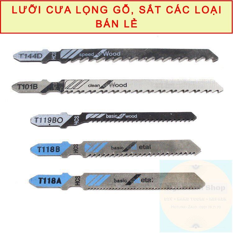 Lưỡi cưa lọng dùng cho gỗ, sắt, nhôm bán lẻ