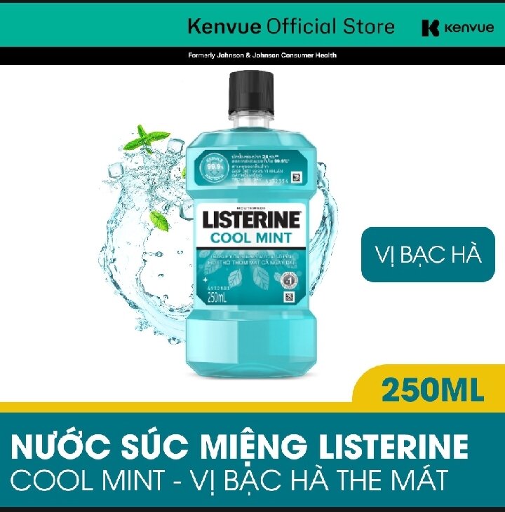 Nước súc miệng Listerine CoolMint 750ml-250ml
