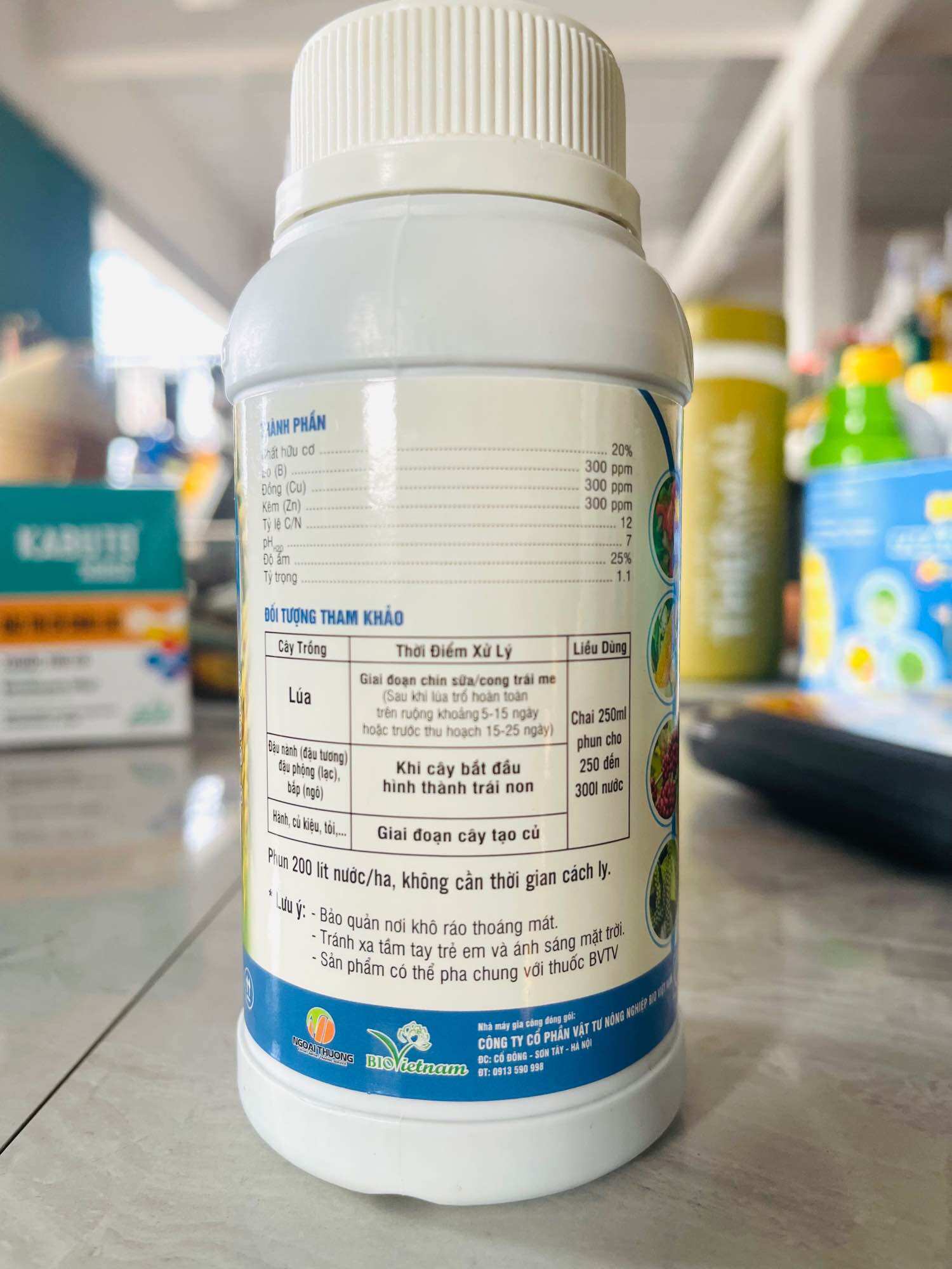 Phân bón Siêu vô gạo ORGANIC BIO ALLICIN chai 250ml