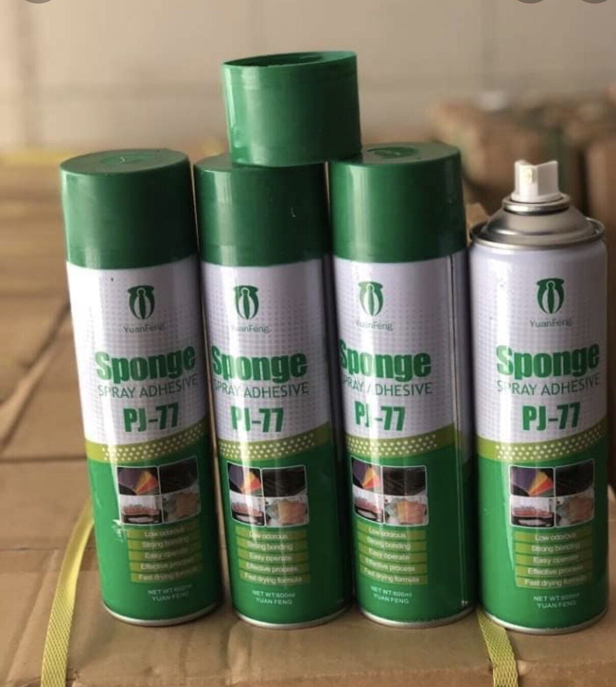 Keo xịt dán xốp dán tường chuyên dụng, keo xịt PJ77 600ml