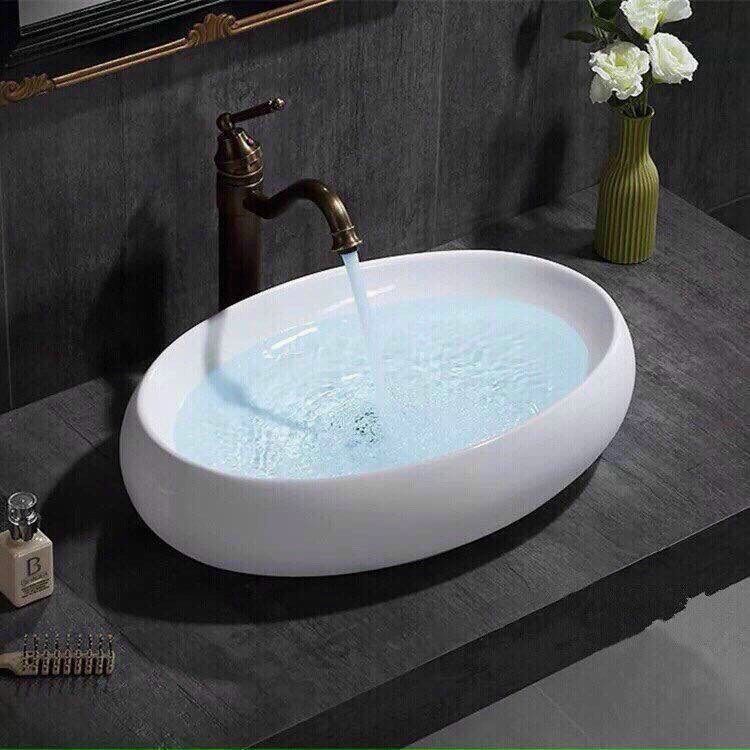 Chậu lavabo đặt bàn ( hình OVAL)
