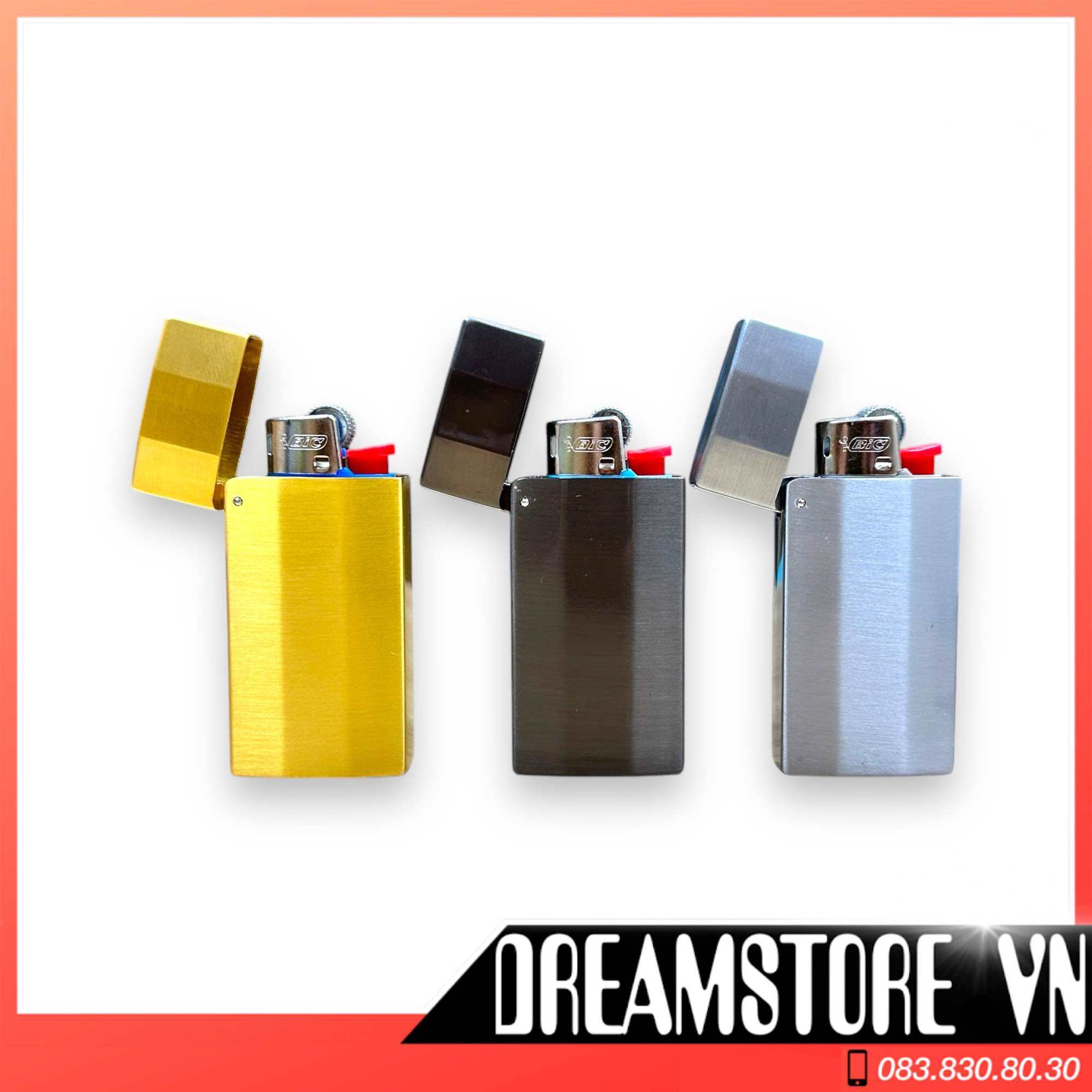 Vỏ Bật Lửa Bic j5 Mini - Kiểu Dáng Zippo - Kèm Ruột