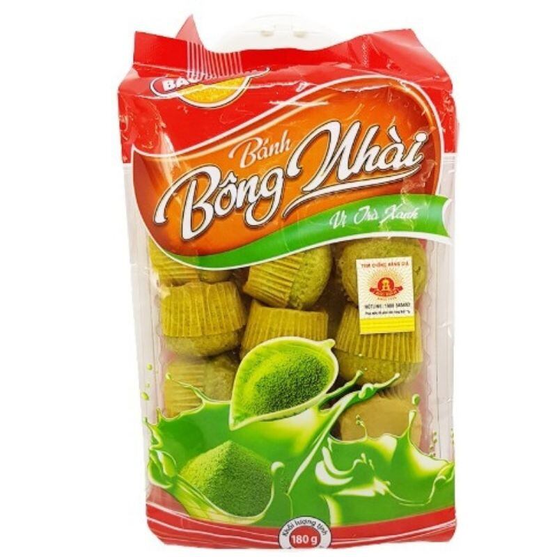 Bánh bông nhài Bảo Minh vị trà xanh túi 180g