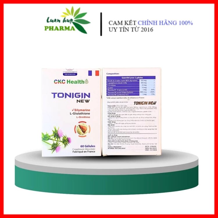 Bổ gan tonigin new - nhập khẩu pháp - bổ gan, giải độc, tăng cường chức năng gan, gan nhiễm mỡ, suy gan...