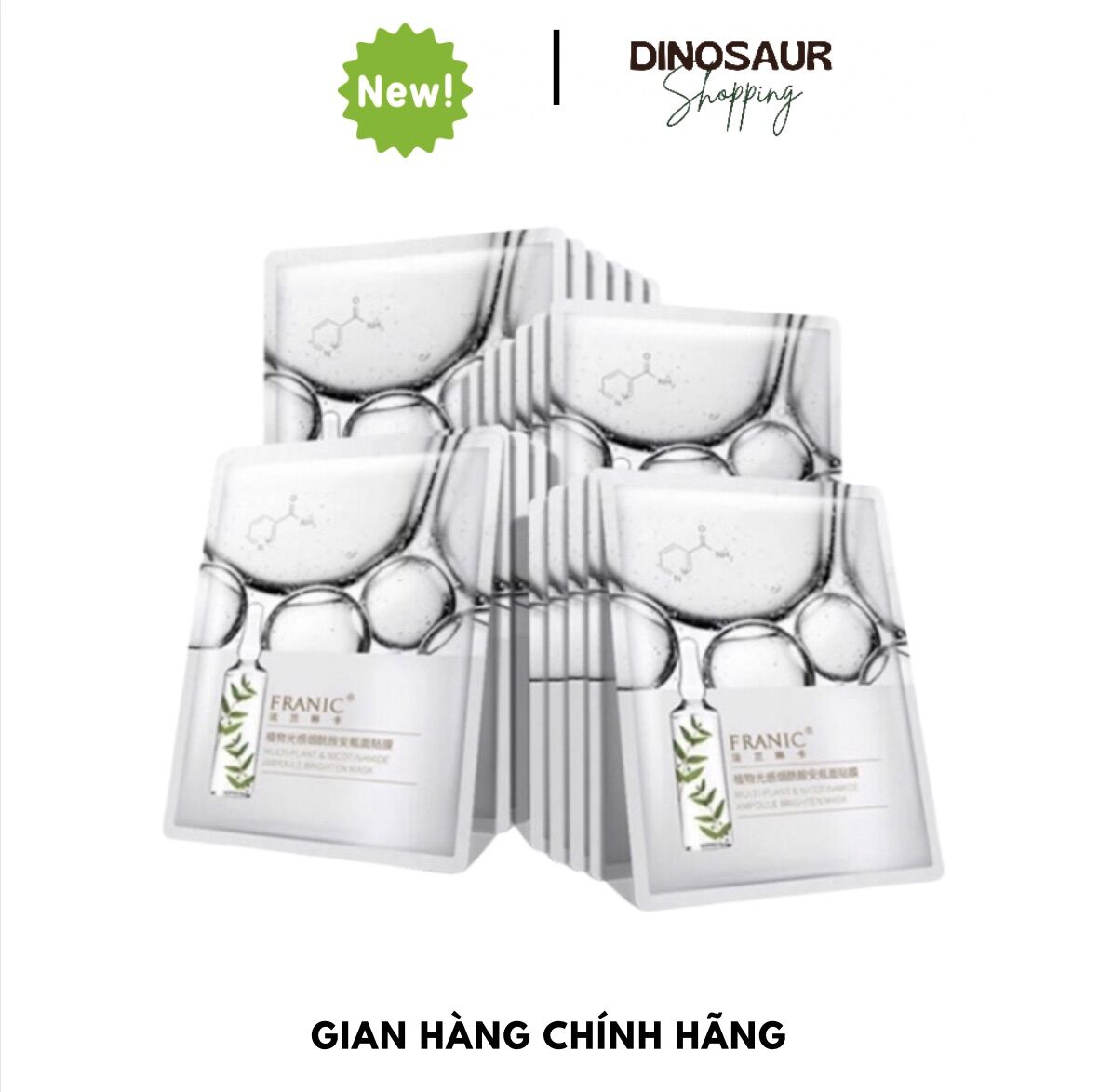 Mặt nạ FRANIC Essence Niacinamide+ siêu dưỡng ẩm sáng da