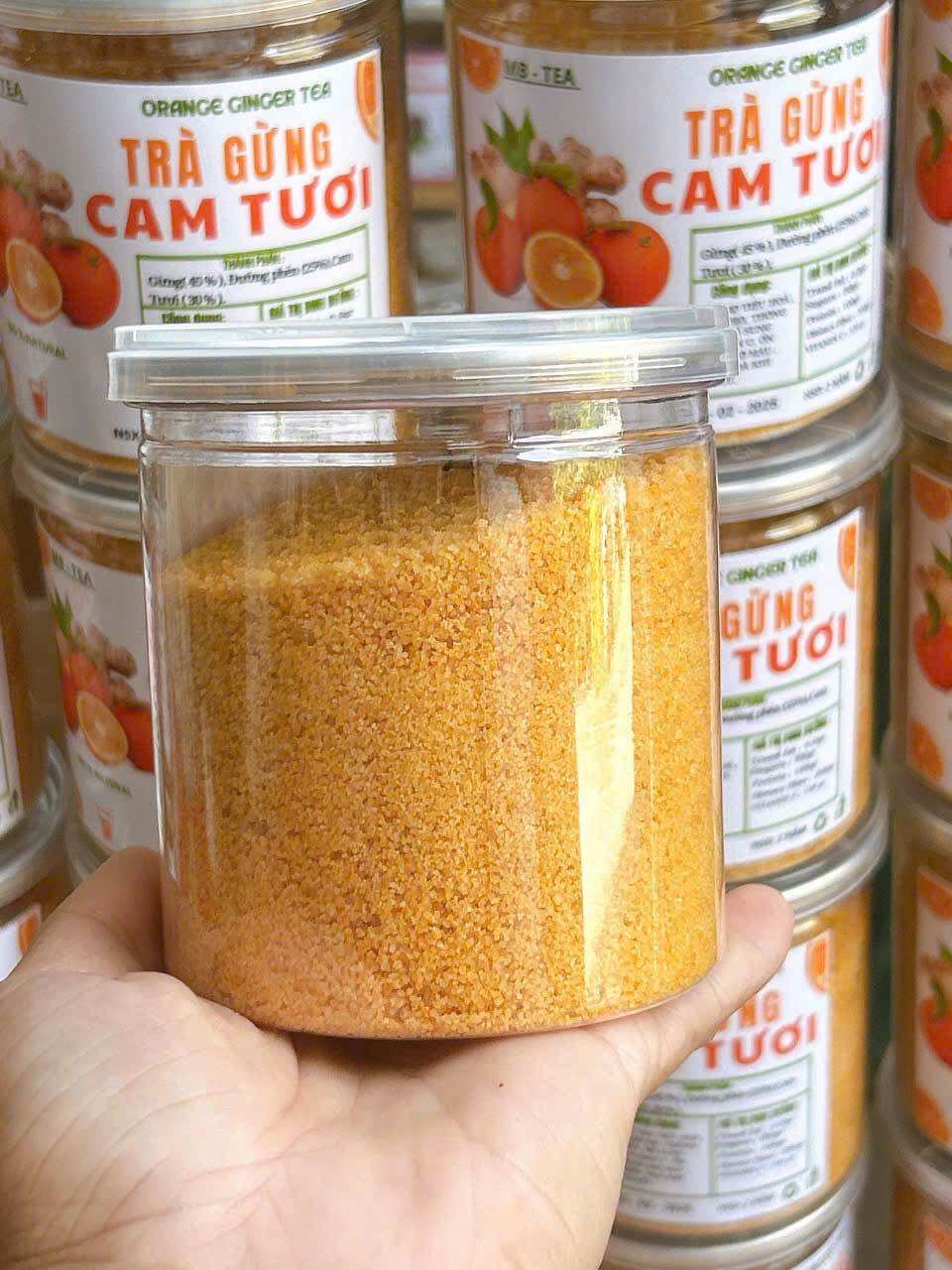 Trà Gừng Cam Tươi Lọ Nhỏ Xinh 🍰