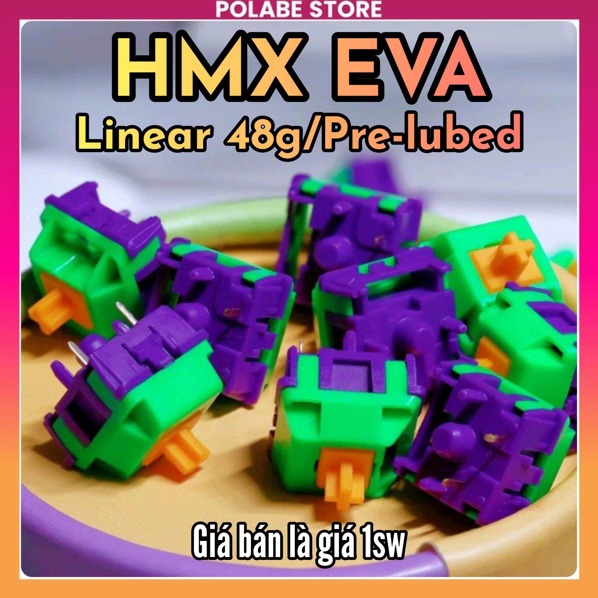 HMX EVA linear Switch Polabe Store bàn phím cơ Prelube mượt