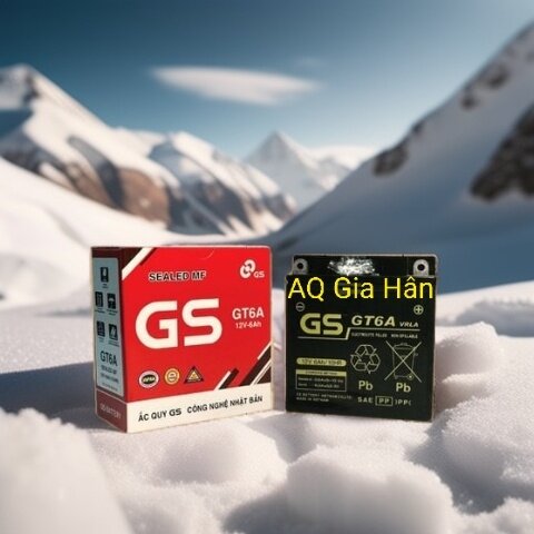 Chính hãng ắc quy gs gt6a . dùng cho xe dream; sirius cơ; jupiter cơ; exciter 110 .