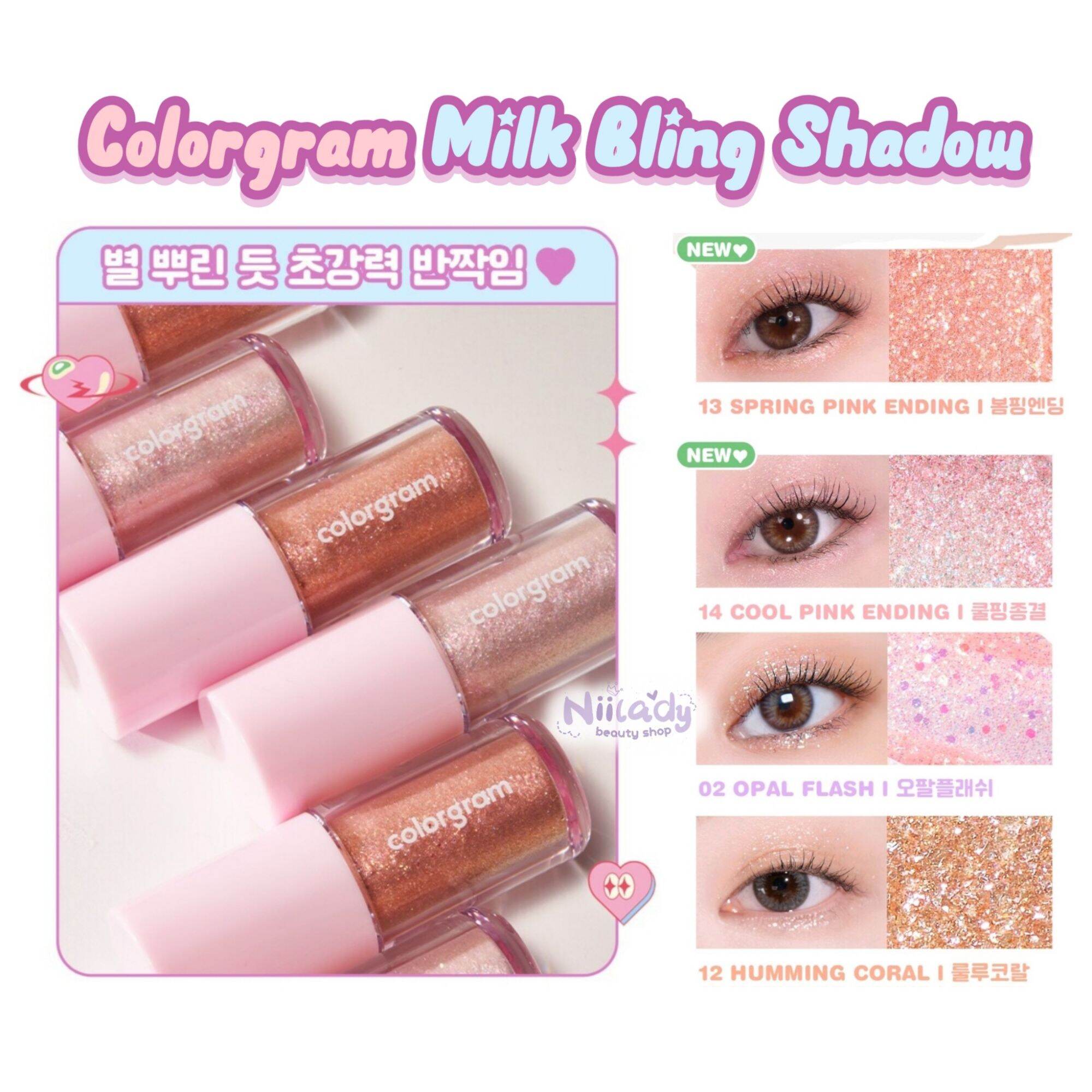 Nhũ mắt colorgram milk bling shadow