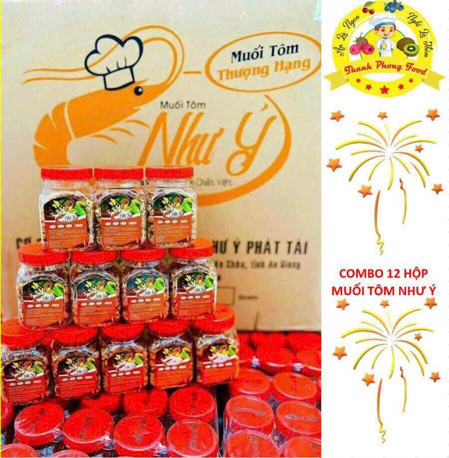 Muối tôm như ý hạt to thượng hạng - lốc 12 hủ 60gr