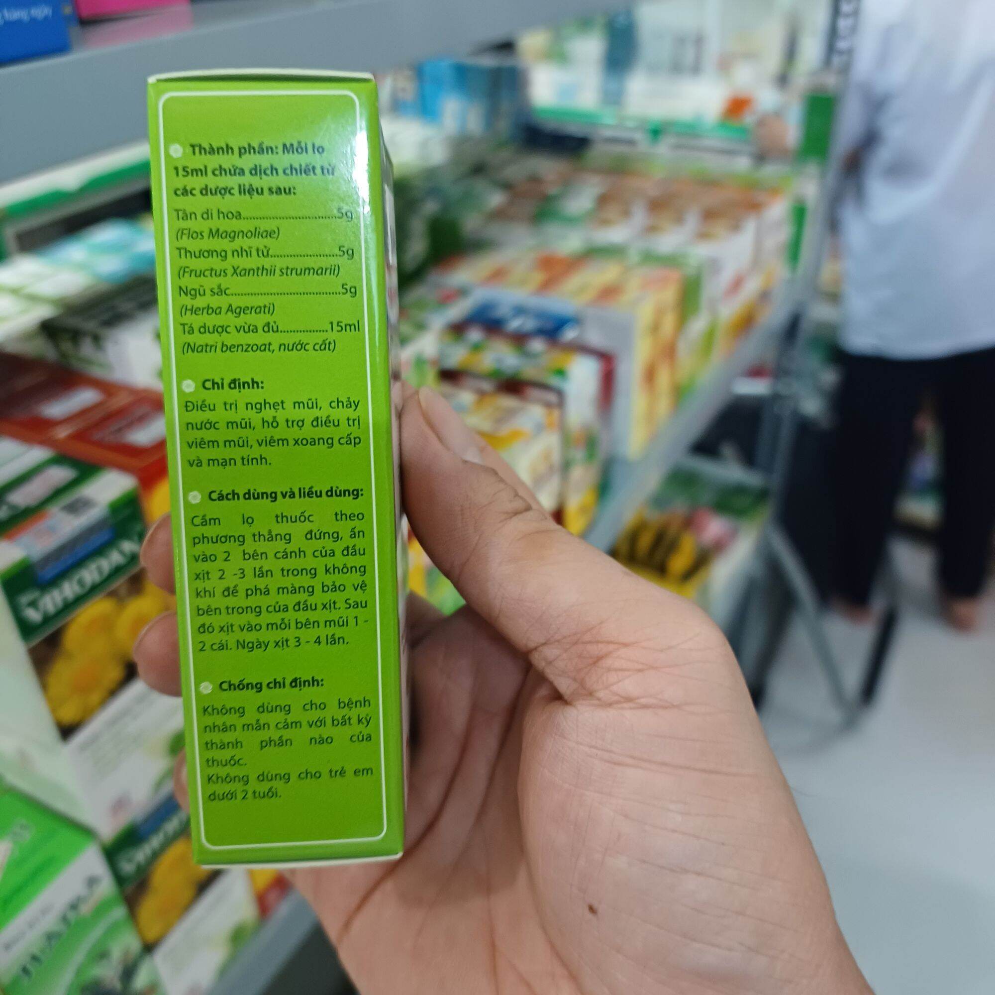 Xịt mũi thông xoang nam dược 15ml